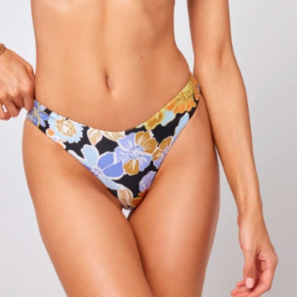L*Space Printed Cabana Bikini Bottom Small